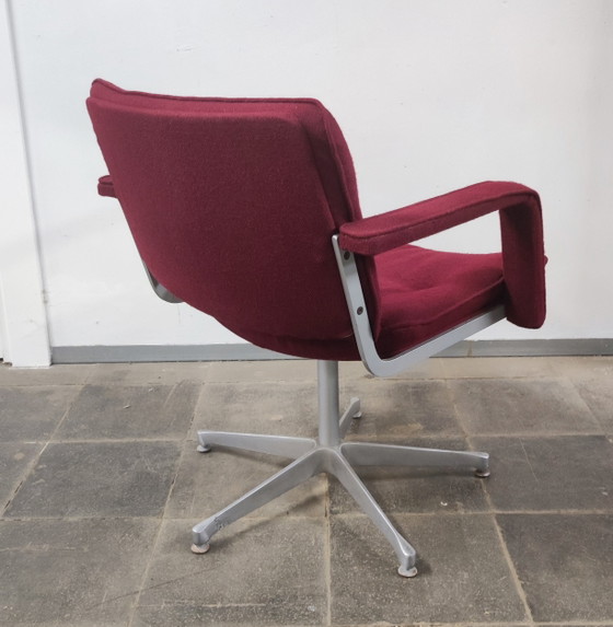 4x Vintage Artifort dining chairs, 80s style – Metal, Textile (photo 5 of 9)
