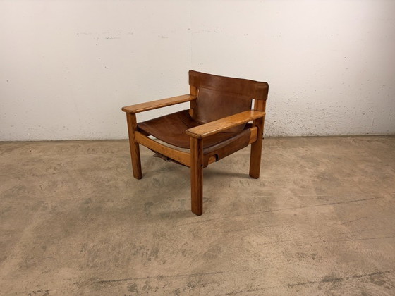 Image 1 of Natura fauteuils van grenenhout en leer, ontworpen door Karin Mobring voor Ikea, jaren 70, set van 2.