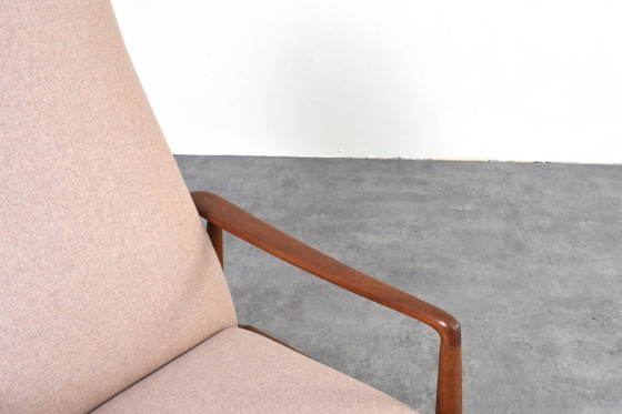 Image 1 of Fauteuil lounge danois du milieu du siècle en teck par Søren Ladefoged pour SL Møbler, années 1960.