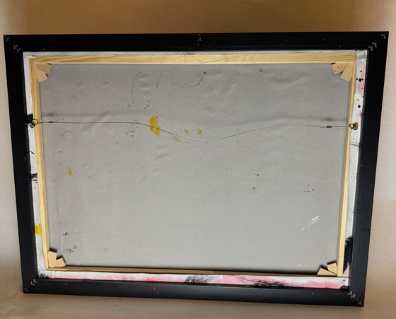 Image 1 of Ronald Chapeau - "Il più grande 1" - Muhammad Ali - Tecnica mista su tela incorniciata