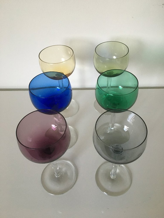 Image 1 of Kristalunie Karneval, 6er-Set K23 Rheinweingläser, Max Verboeket