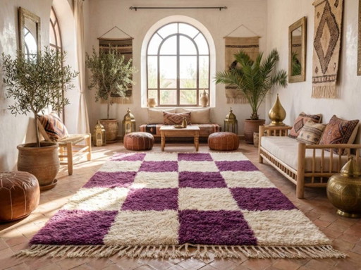 Tapis Berbère En Laine Fait Main 200cmx300cm – vloerkleden en tapijten, Cotton (photo 2 of 6)