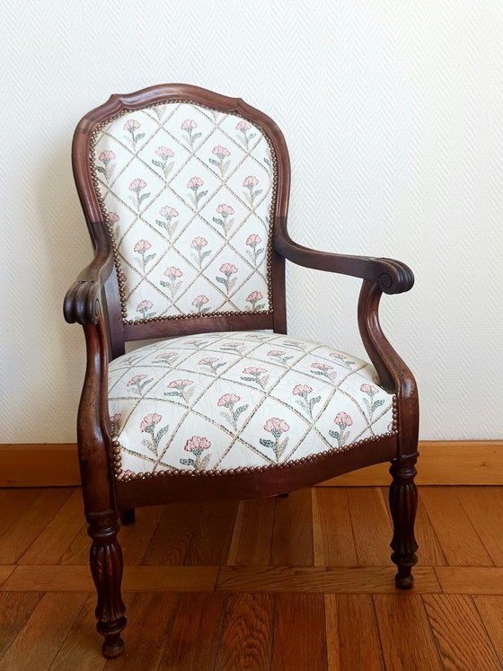Sillón Voltaire y su otomana – Sillones, Madera (photo 4 of 11)