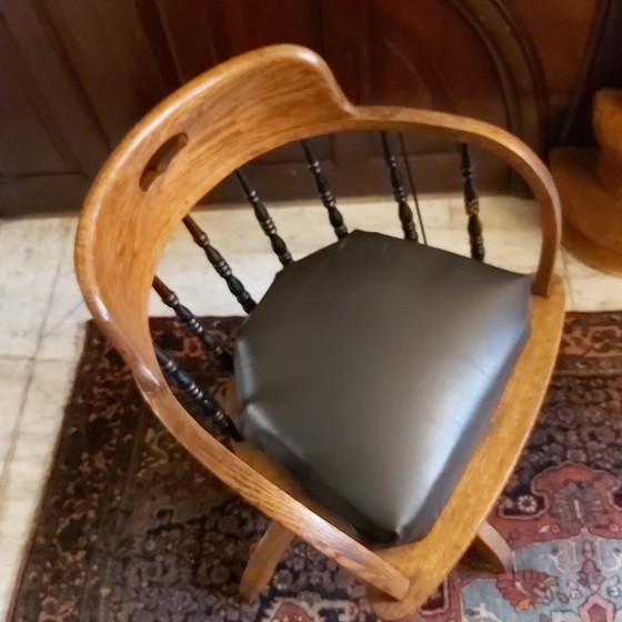 Image 1 of Sedia da capitano antica, mobilio per navi