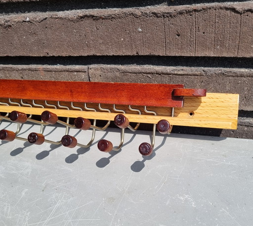 Italiaanse stropdassenhouder ontwerper Ico Parisi voor Fratelli Reguitti, Mid Century, noten-, en beukenhout