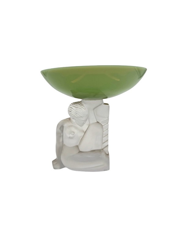 Bol en cristal Art Déco, Cristal Sèvres France ca. années 1930 – Crystal (photo 5 of 7)