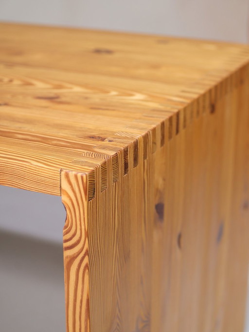 Ate van Apeldoorn desk dining table pine 1970s