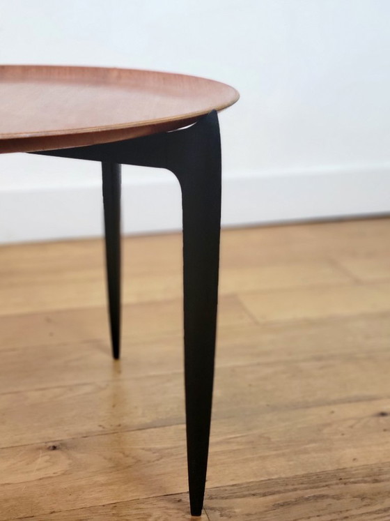 Image 1 of Table plateau vintage par H. Engholm et Svend Aage Willumsen pour Fritz Hansen