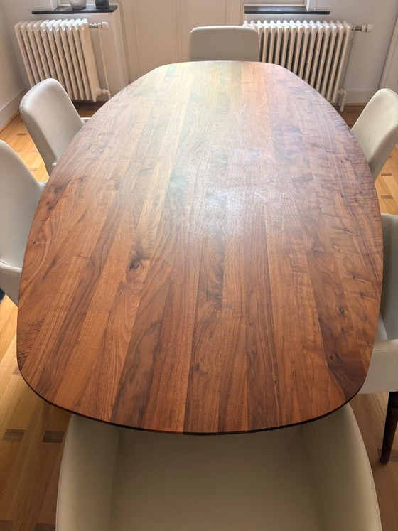 Image 1 of Table Mobitec, solid walnut