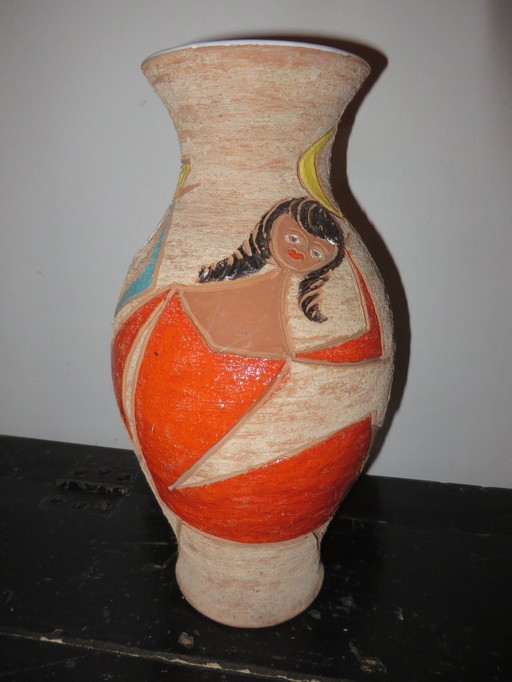 Vase vintage rétro années 50/60 de Fratelli