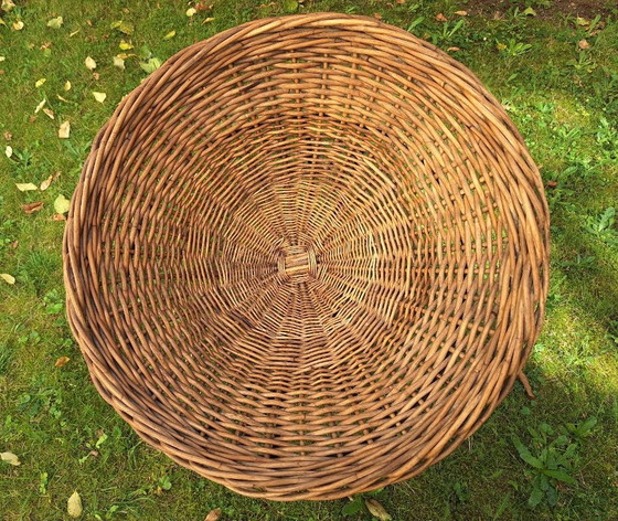 Poltrona girevole in rattan e ferro, anni '60 – Sedie girevoli, Iron (photo 3 of 7)