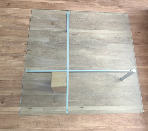 Table basse KW1, Metaform Hank Kwint – salontafels, Glass, Metal (photo 2 of 7)
