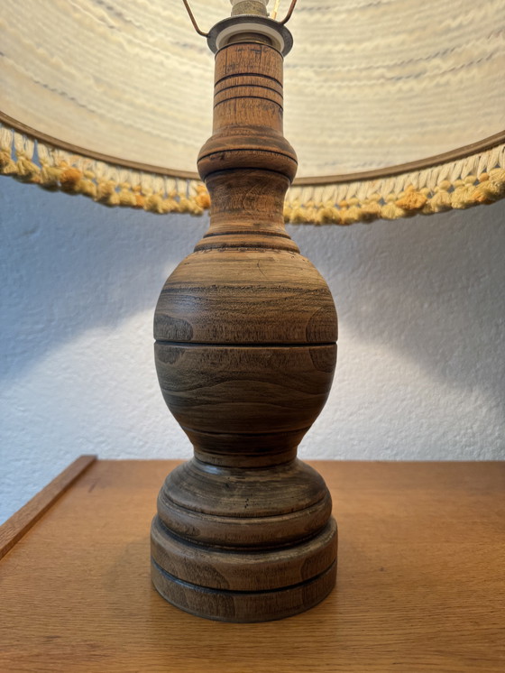 Image 1 of Lámpara de madera torneada de los años 60