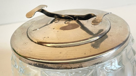 Image 1 of SUCRIER à Pince CRISTAL Vintage