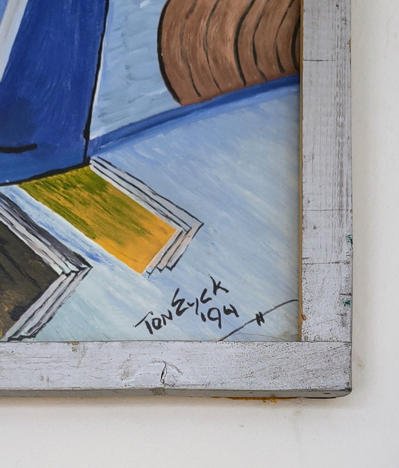 Image 1 of Cubist painting by Ton Eyck ( 1994 )