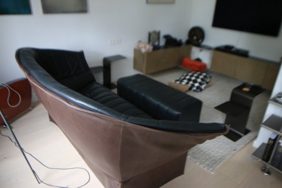 Design Sofa Ligne Roset Moël – Leather (photo 3 of 5)