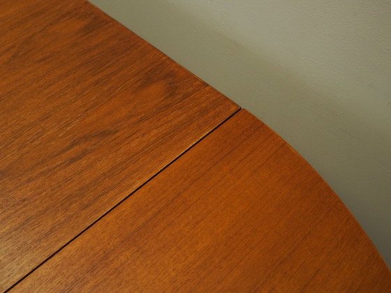 Image 1 of Mesa redonda de teca, diseño danés, años 70, producción: Dinamarca