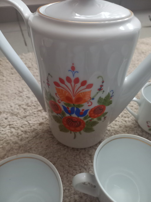 Beautiful Vintage Kahla Coffee Set from the 1970s