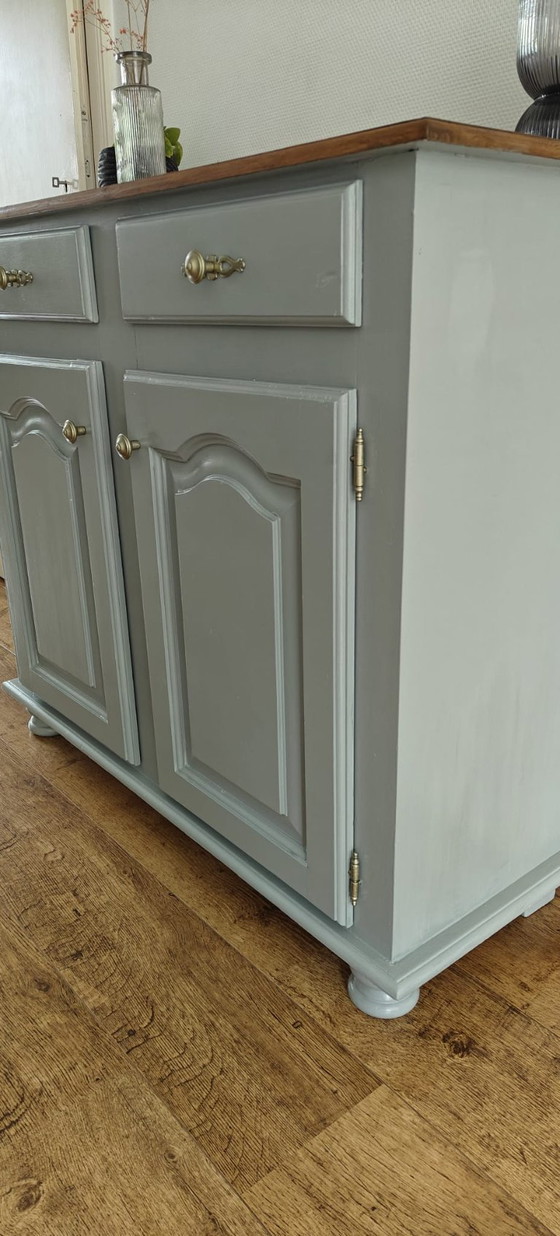Image 1 of Vintage sideboard cabinet in concrete grey | Unique & atmospheric