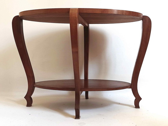 Image 1 of Guéridon Ovale Art Déco Breite 80 cm