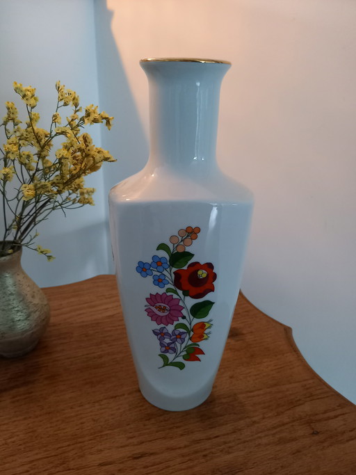 Handgeschilderde  vaasjes set van 2