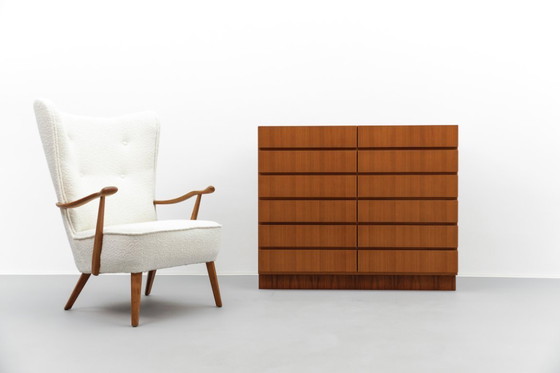 Image 1 of Mid-Century Walnut Chest of Drawers, 1960s