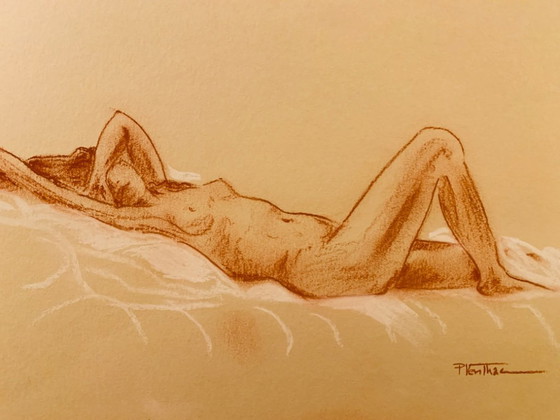 Image 1 of Ritratto di donna "siesta provenzale".