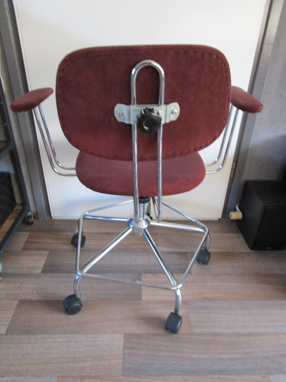 Image 1 of Vintage 1950s Adjustable Office Chair Possible From Egon Eiermann Germany