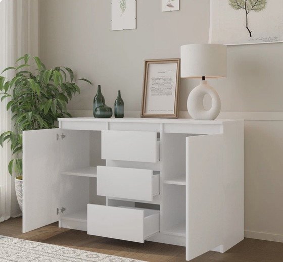 Nuovo | Cassettiera moderna | Credenza con 3 cassetti e 2 ante – Alias, Credenze, Mdf (photo 5 of 5)