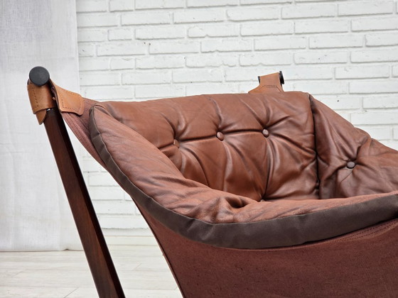 Image 1 of Fauteuil lounge « Trega », design norvégien des années 1970 par Tormod Alnaes.
