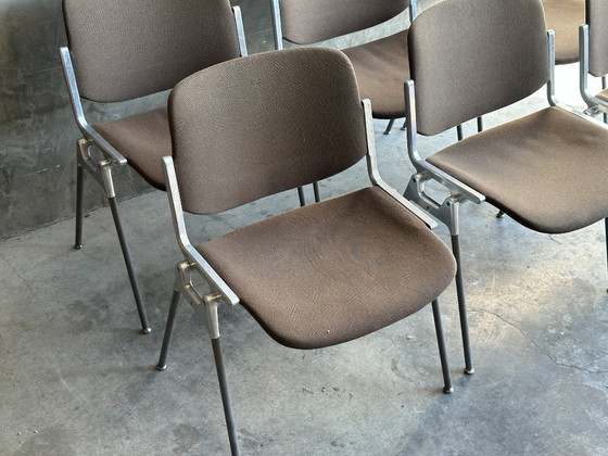 Image 1 of 6 chaises Castelli DSC 106, Giancarlo Piretti - marron
