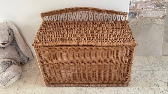 Handgemaakte, gesigneerde vintage aardewerk vaas – Ladekasten, Rattan (photo 20 of 37)