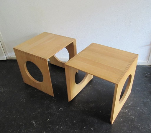 2x Jens Quistgaard Cube Side Tables Richard Nissen