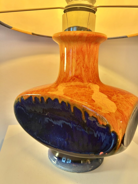 Image 1 of Era espacial: Lámpara de mesa Cari Zalloni, pieza rara, para PAN Keramik / Goebel.