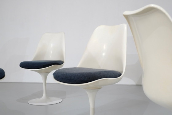 Image 1 of Satz „Tulip“-Stühle, entworfen von Eero Saarinen für Knoll International, USA, 1957
