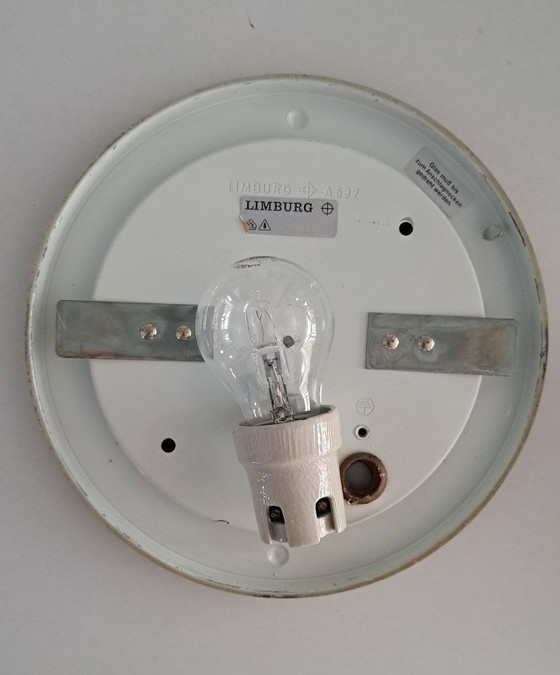 Lampada da soffitto o da parete del prestigioso marchio tedesco Glashütte Limburg. – Plafoniere (photo 10 of 10)