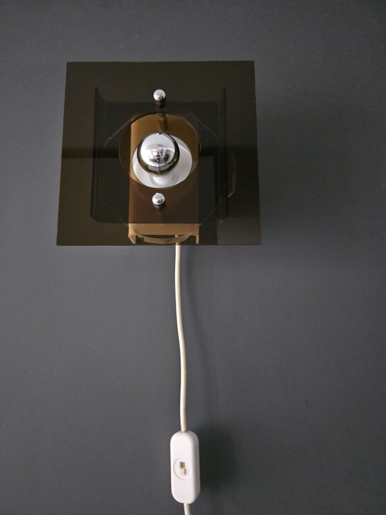 Image 1 of Lampe murale Herda Space Age en plexiglas