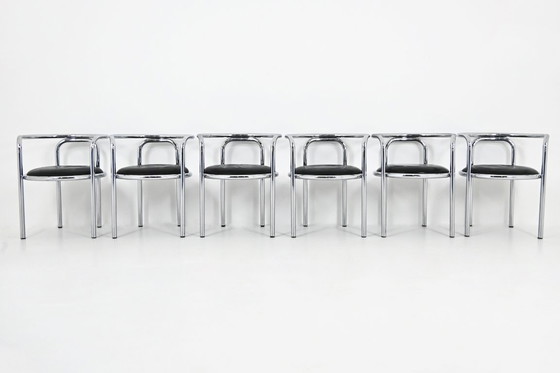 Image 1 of "Locus Solus" Chairs by Gae Aulenti for Poltronova, 1960s, set of 6