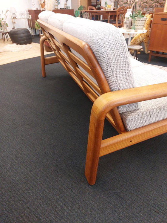 Image 1 of Vintage Deens design drie-zits bank teak 70s