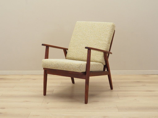 Fauteuil en teck, design danois, années 1970, production : Danemark