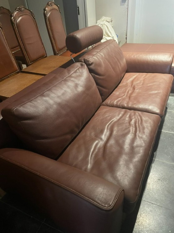 Salon en cuir Walter Knoll, Coins salon, Marron (photo 2 sur 5)