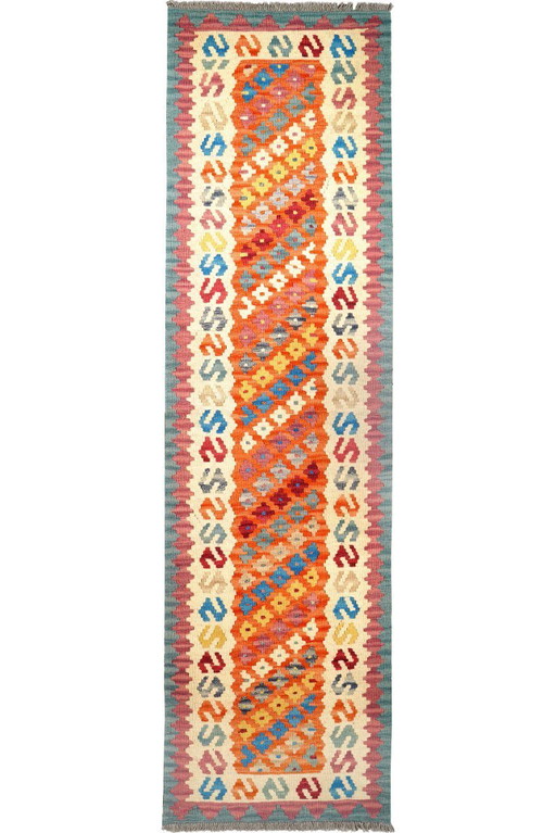Hand-woven kilim gashgai 289 x 79 cm