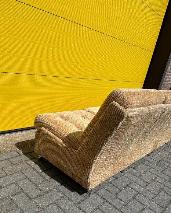 Vintage beige corduroy modular sofa – 70s – Velvet (photo 9 of 18)
