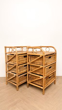2X Rattan Kommode