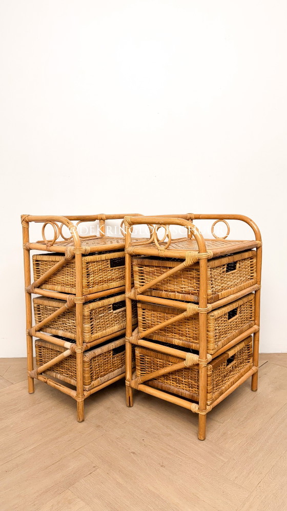 2X Commode en rotin – Bamboo, Rattan (photo 3 of 5)