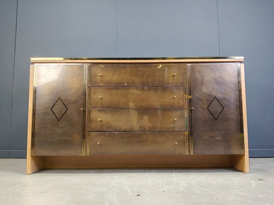 Image 1 of Credenza vintage in ottone di belgochrom, anni '70