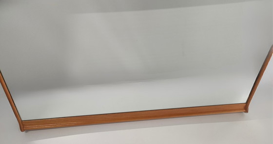 Image 1 of Grote vintage unieke Scandinavische stijl spiegel ('vierkant').