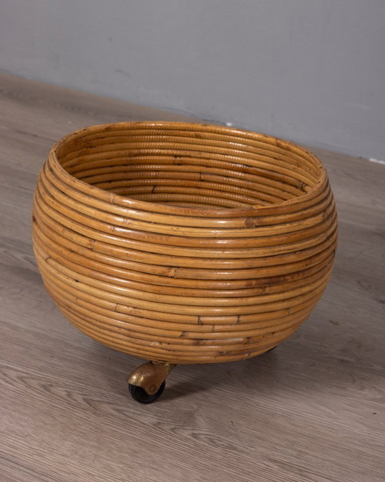 Support à plantes en bambou, design italien vintage des années 1960 – Décoration extérieure, Bamboo (photo 6 of 6)