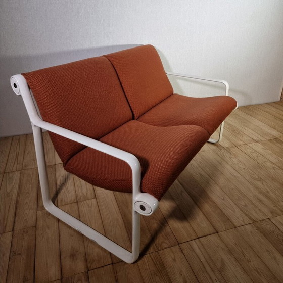 Image 1 of Vintage Sling Sofa van Bruce Hannah en Morrison voor Knoll 1970