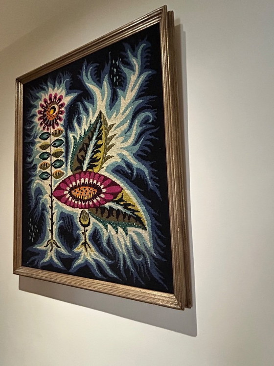 Image 1 of "Night Flower" Tapestry
